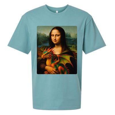 Mona Lisa And Her Pet Dragon Sueded Cloud Jersey T-Shirt