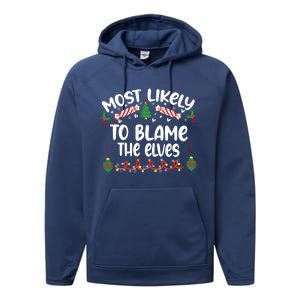 Most Likely And Custom Christmas Matching Group Team Family Performance Fleece Hoodie