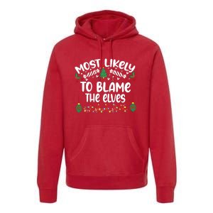 Most Likely And Custom Christmas Matching Group Team Family Premium Hoodie