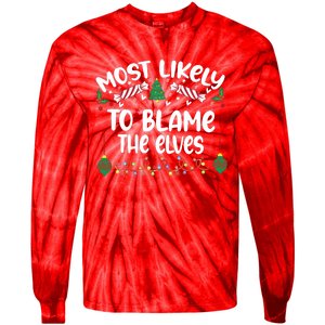 Most Likely And Custom Christmas Matching Group Team Family Tie-Dye Long Sleeve Shirt