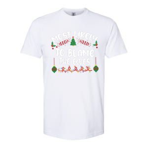 Most Likely And Custom Christmas Matching Group Team Family Softstyle CVC T-Shirt