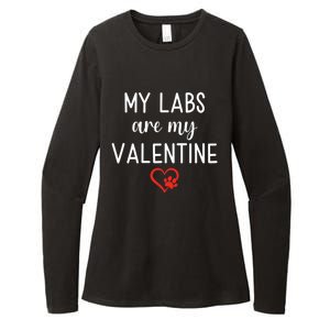 My Labs Are My Valentine Labrador Retriever Gift Womens CVC Long Sleeve Shirt