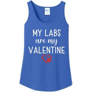 My Labs Are My Valentine Labrador Retriever Gift Ladies Essential Tank