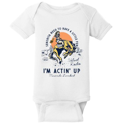 Miranda Lambert Actin Up Baby Bodysuit