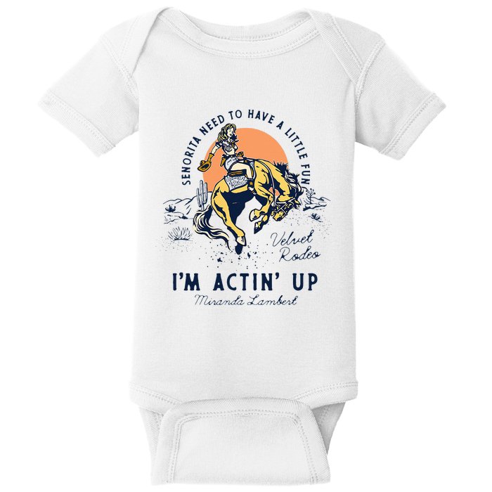 Miranda Lambert Actin Up Baby Bodysuit