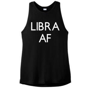 Minimalist Libra Af Gift Astrology Sept October Birthday Gift Ladies PosiCharge Tri-Blend Wicking Tank