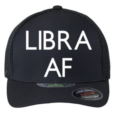 Minimalist Libra Af Gift Astrology Sept October Birthday Gift Flexfit Unipanel Trucker Cap