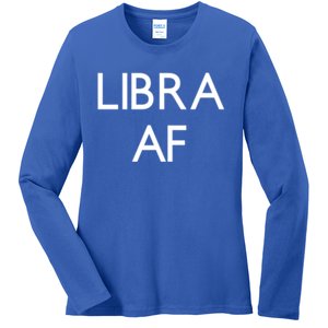 Minimalist Libra Af Gift Astrology Sept October Birthday Gift Ladies Long Sleeve Shirt