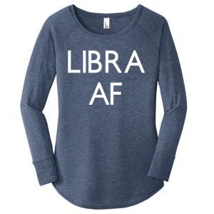 Minimalist Libra Af Gift Astrology Sept October Birthday Gift Women's Perfect Tri Tunic Long Sleeve Shirt