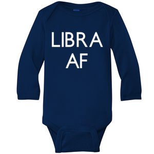 Minimalist Libra Af Gift Astrology Sept October Birthday Gift Baby Long Sleeve Bodysuit