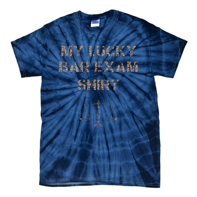 My Lucky Bar Exam 2024 Funny Law School Grad Cool Tie-Dye T-Shirt