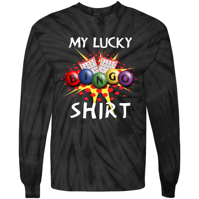 My Lucky Bingo Sweatshirt Cute Lucky Player Tie-Dye Long Sleeve Shirt