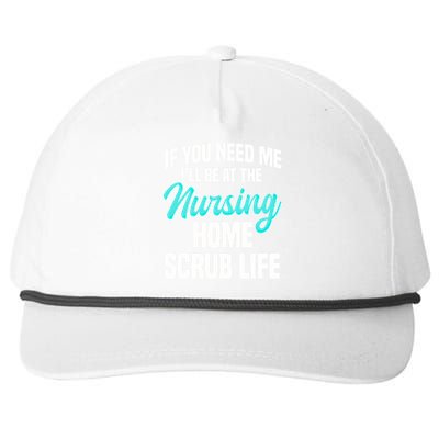 Midwife Labour Birth Obstetrician Nursing Home Scrub Life Cute Gift Snapback Five-Panel Rope Hat