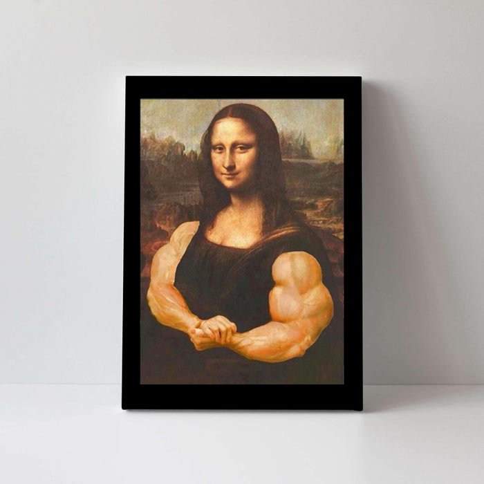 Mona Lisa Bodybuilding Muscle Gym Workout Outfits Canvas