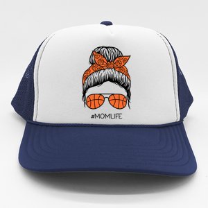 Mom Life Basketball Gift Trucker Hat