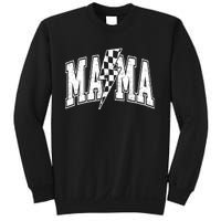 Mama Lightning Bolt Checkered MotherS Day Varsity For Mom Sweatshirt