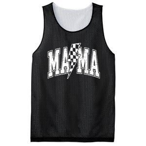 Mama Lightning Bolt Checkered MotherS Day Varsity For Mom Mesh Reversible Basketball Jersey Tank