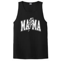 Mama Lightning Bolt Checkered MotherS Day Varsity For Mom PosiCharge Competitor Tank