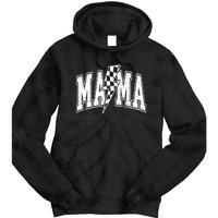 Mama Lightning Bolt Checkered MotherS Day Varsity For Mom Tie Dye Hoodie