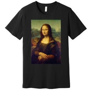 Mona Lisa By Leonardo Da Vinci Premium T-Shirt