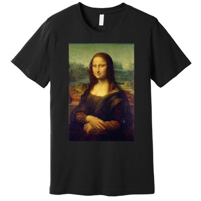 Mona Lisa By Leonardo Da Vinci Premium T-Shirt