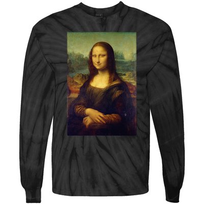 Mona Lisa By Leonardo Da Vinci Tie-Dye Long Sleeve Shirt