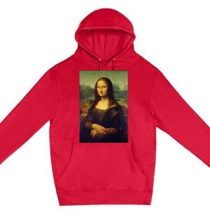 Mona Lisa By Leonardo Da Vinci Premium Pullover Hoodie