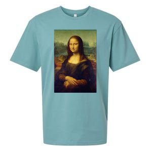 Mona Lisa By Leonardo Da Vinci Sueded Cloud Jersey T-Shirt