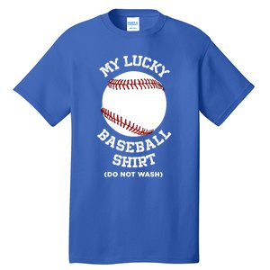 My Lucky Baseball Gift Funny Sport Baseball Lover Gift Tall T-Shirt