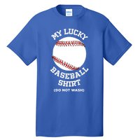 My Lucky Baseball Gift Funny Sport Baseball Lover Gift Tall T-Shirt