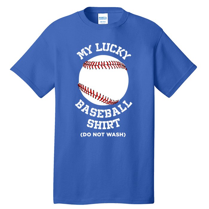 My Lucky Baseball Gift Funny Sport Baseball Lover Gift Tall T-Shirt