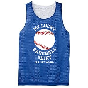 My Lucky Baseball Gift Funny Sport Baseball Lover Gift Mesh Reversible Basketball Jersey Tank