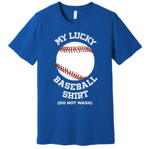 My Lucky Baseball Gift Funny Sport Baseball Lover Gift Premium T-Shirt