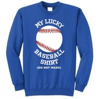 My Lucky Baseball Gift Funny Sport Baseball Lover Gift Tall Sweatshirt