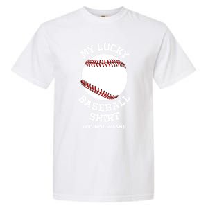 My Lucky Baseball Gift Funny Sport Baseball Lover Gift Garment-Dyed Heavyweight T-Shirt