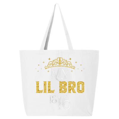 My LIL BRO Is 16 Years Old 2007 16th Birthday Gifts 25L Jumbo Tote