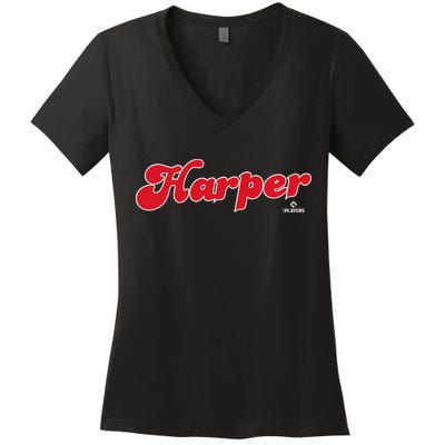 Major League Baseball Women's V-Neck T-Shirt