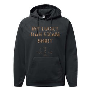 My Lucky Bar Exam 2024 Law School Grad Cool Performance Fleece Hoodie