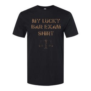 My Lucky Bar Exam 2024 Law School Grad Cool Softstyle CVC T-Shirt