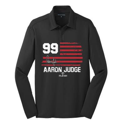 Major League Baseball Aaron Judge Mlbvn010 Silk Touch Performance Long Sleeve Polo