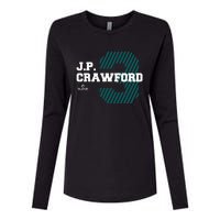 Major League Baseball J. P. Crawford Womens Cotton Relaxed Long Sleeve T-Shirt