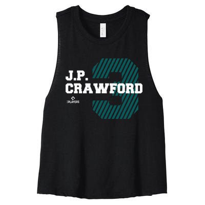 Major League Baseball J. P. Crawford Women's Racerback Cropped Tank