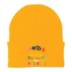 My Little Brother Graduated From Preschool Preschool Gift Knit Cap Winter Beanie