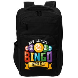 My Lucky Bingo Funny Bingo Player Impact Tech Backpack