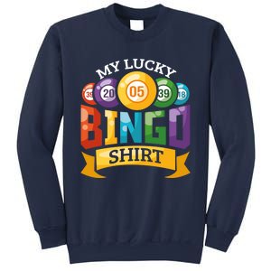 My Lucky Bingo Funny Bingo Player Sweatshirt