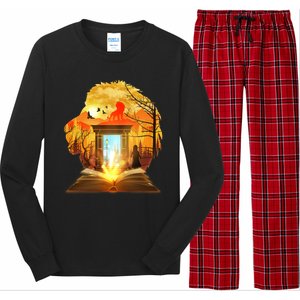 Magical Lion Book Reading Fan Long Sleeve Pajama Set