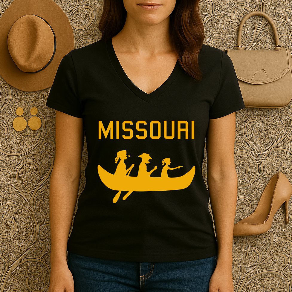 Missouri Logboat Brewing Women's V-Neck T-Shirt
