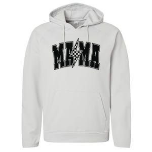 Mama Lightning Bolt Performance Fleece Hoodie