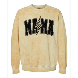 Mama Lightning Bolt Colorblast Crewneck Sweatshirt