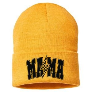 Mama Lightning Bolt Sustainable Knit Beanie